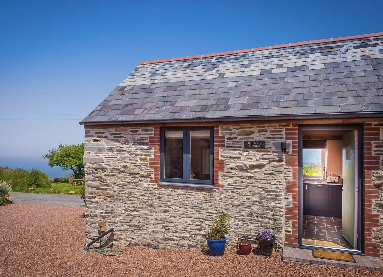  Sea view Blueberry Cottage at Polrunny Farm holiday cottages Boscastle Cornwall
