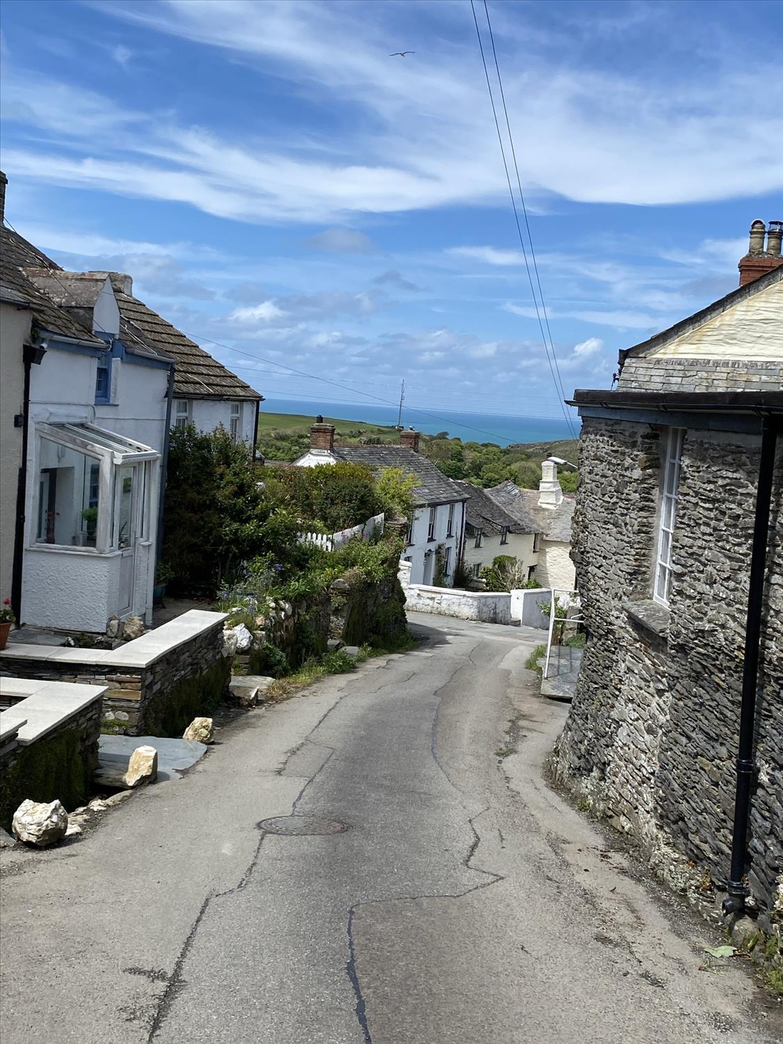 Boscastle Cornwall down the hill from Polrunny Farm Holiday Cottages best walking holiday in Cornwall